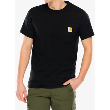 Bavlněné tričko Carhartt Force Pocket S/S T-Shirt - black