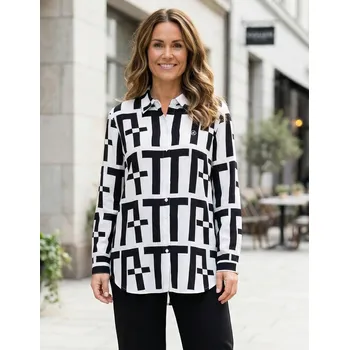 Dámská košile Dámská košile ALTISPORT ELOISA ČERNÁ/BÍLÁ L