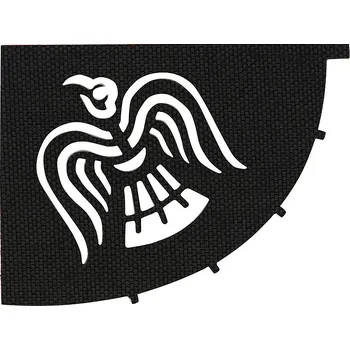 Nášivka Nášivka M-Tac Raven Flag Cutout - černá