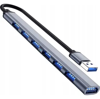 USB hub USB 3.0 HUB ROZBOČOVAČ RYCHLÝ ADAPTÉR 7 PORTŮ USB AK340A