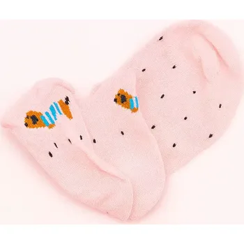 Dámské ponožky Dámské ponožky s psím motivem – roztomilý design - Růžová