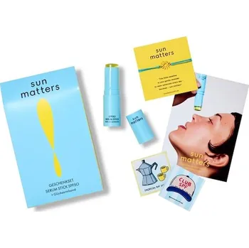 Přípravek na opalování Sun-Matters Ochrana-pred-sluncem Pece-o-pokozku-na-slunciSada sér Stick Sunscreen Serum SPF 50 10 ml + Special A Pretty Bracelet 1 Stk. Sticker 3x1 1 Stk. (641,00 Kč / 1 ks.)