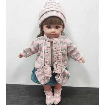 Lalka w zimowym ubranku 35cm
