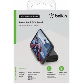 Belkin Gaming Power Bank 5.000mAh, cerna BPZ001btBK