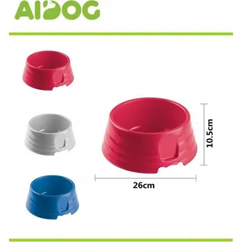 Miska pro psa Barevná plastová miska pro psy 2,5 l - Pohodlná a odolná