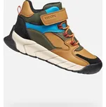 Chlapecké kotníkové boty GEOX FLEXYPER PRO J56NBA0ME22C2GA3 SVĚTLE HNĚDÁ 34