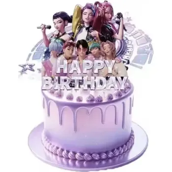 Dekorace na dort - TOPPER KPOP - 1 ks (Značka: MINISO)