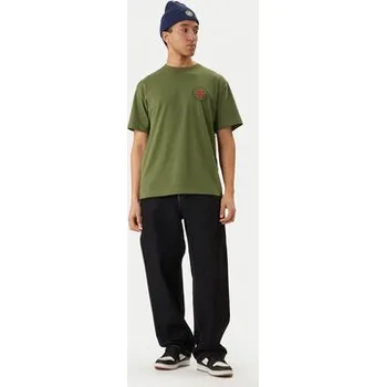 DC Shoes T-Shirt Work Circle EDYZT04369 Zelená Regular Fit S