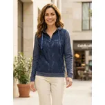 Dámská mikina KIXMI INDEA TMAVĚ MODRÁ S