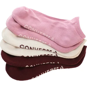 Dámské ponožky ponožky Converse Wordmark Low 3 Pack - WC0707/Pink/Creme/Bordeaux 37-42