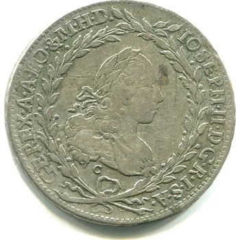 Josef II. 20 Kreuzer 1780/C/EvS-IK. Praha. Ag.