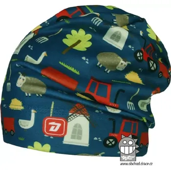 Čepice Flísová čepice Dráče Yetti - vzor 21 - petrol - traktor