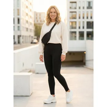 Dámské kalhoty Dámské legíny ALTISPORT LORDA ČERNÁ XXXL