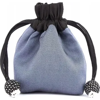 KnitPro Lantern Moon Hedvábný sáček na značkovače modrý (Lantern Moon silk pocket mesh marker Arctic)