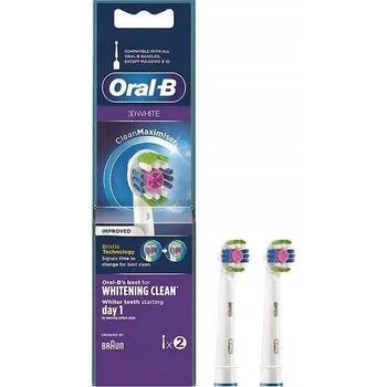 Náhradní hlavice k elektrickému kartáčku Hlavice pro kartáčky Braun Oral-B 3D white 2 ks