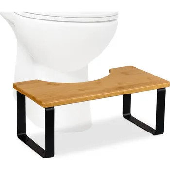 Stolička Stolička k WC pro snadnější vyprazdňování Plošina Dřevěná stolička do koupelny 40x19.3x16.7cm