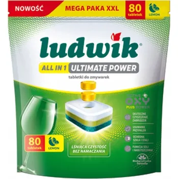 Tableta do myčky Ludwik tablety do myčky all in 1 Ultimate Power 80 ks lemon (citron)