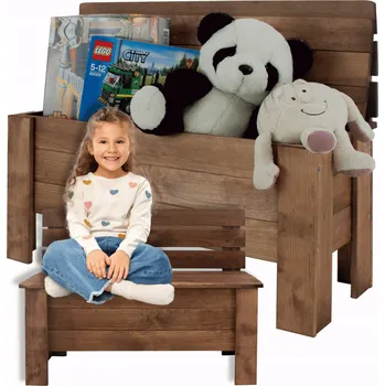 Úložný box Zahradní úložný box dřevěný 111 l hnědý