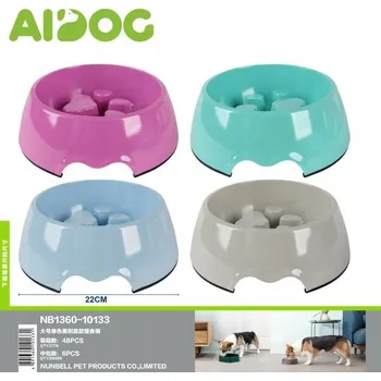 Miska pro psa Velká, jednobarevná miska pro psa - Pohodlné krmení