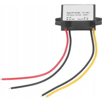 Měnič napětí Měnič Napětí DC-DC 24 V 36 V 48 V na 12 V 2 A 24 W Vysoce účinný 6X