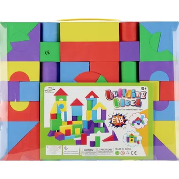 ostatní stavebnice BEZPEČNÉ PĚNOVÉ STAVEBNICE 76 DÍLKŮ