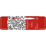 Kuličkové pero Caran d'Ache "849 Keith Haring", černá náplň F, bílé tělo