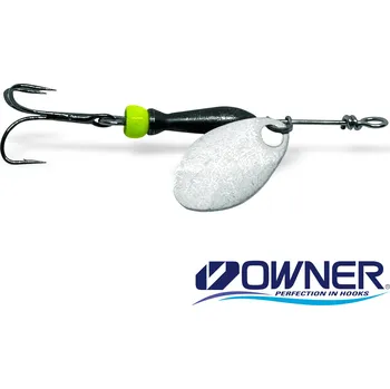 Umělá nástraha Rotačka Jigovky.cz Classic 000 Silver (Black/Chartreuse body)