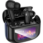 Bluetooth headset HOCO TWS (EQ21) s dotykovým displejem, ANC, ENC, barva černá