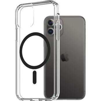 Pouzdro na mobilní telefon AlzaGuard Crystal Clear TPU Case Compatible with Magsafe pro iPhone 11 Pro - černý