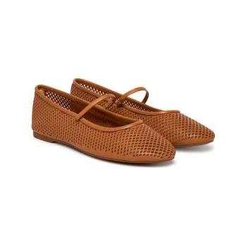 Dámské baleríny Baleríny LAUREN RALPH LAUREN Jayna 802P04176006 Hnědá 38_5