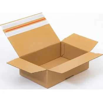 Obalový materiál Poštovní kartonová krabice s lepící a trhací páskou 300x200x100 mm 3VVL B 320g/m2 hnědá - paleta 1760 ks