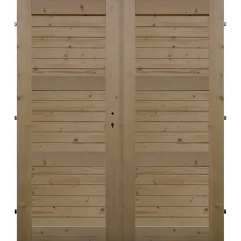 Interiérové dveře Levné univerzální dveře LU 3 H dvoukřídlé (šíře 180 cm) (Masivní smrkové dveře)