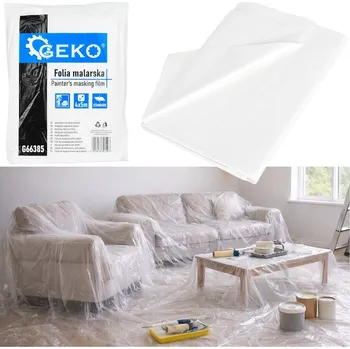 Zakrývací fólie na malování Malířská fólie 4 x 5 m standardní, Geko G66385