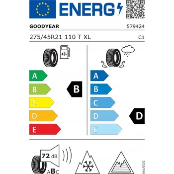 Zimní osobní pneu Zimní pneumatika Goodyear UltraGrip Ice Gen 1 275/45 R21 110 T