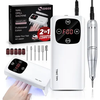 Bruska na nehty Sigos V3 + UV lampa 30W