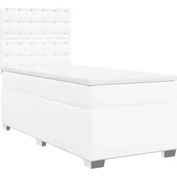 Postel Čalouněná jednolůžková postel VidaXL 80x200 bílá