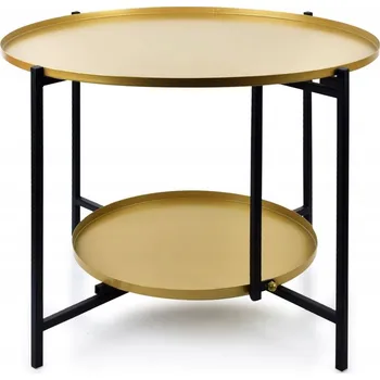 Konferenční stolek Stolek Mondex kulatý 60,5 x 60,5 x 45 cm zlatý