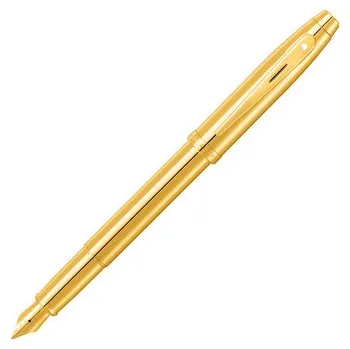 Sheaffer, Plnicí pero Sheaffer 100, (M) střední, glossy gold PVD