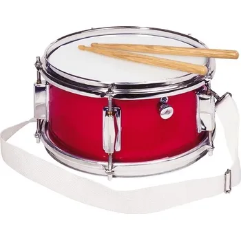 Hudební nástroj pro děti GOKI - Kovový bubínek (červený)