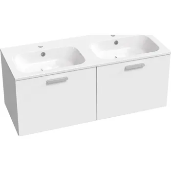 Koupelnový nábytek RAVAK Nábytkový set Ravak SD Chrome II, skříňka 120 pod umyvadlo bílá, madla chrom, umyvadlo Chrome Slim 120 nábytkové bílé X000001775;XJG01112001