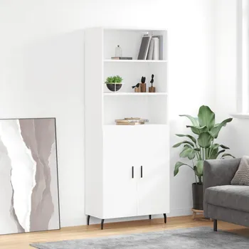 přebalovací pult a komoda Skříň highboard bílá 69,5 x 34 x 180 cm kompozitní dřevo 3189269
