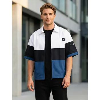 Pánská košile Pánská košile premium ALTISPORT VOJ/ALM051KOS01 BÍLOMODRÁ XXXL