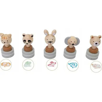 Obraz DŘEVĚNÁ RAZÍTKA ZVÍŘÁTKA S INKOUSTEM