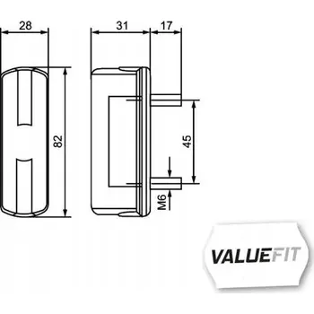 Osvětlení SPZ Osvětlení SPZ (registrační značky) Hella 2KA 357 014-001