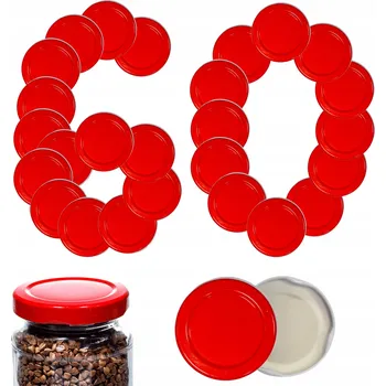 Obraz Víčka, krytky, šroubovací víčka, zátky, víka 53mm 60 ks VZOR R PZH