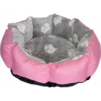 Pelíšek pro psa Pelíšek Robto Rose EX M růžovo-šedá s kočkami