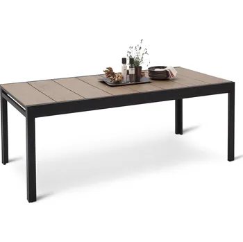 Zahradní stůl 723617 - Tchibo - Rozkládací zahradní stůl se stolní deskou Duraboard - barva: černá