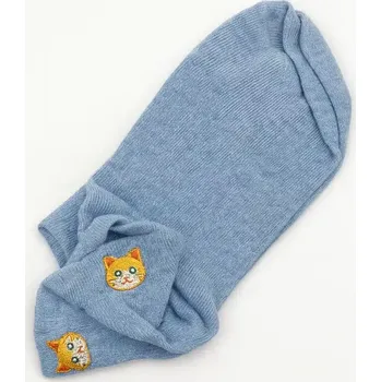 Dámské ponožky Dámské kotníkové ponožky s kočičím motivem – různé barvy - Model5