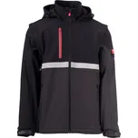 Payper WISE 2IN1 – pánská softshellová bunda s odnímatelnými rukávy, WP 8000 mm, reflexní prvky, kapuce, kapsa na tablet Barva: ANTRACITOVÁ/ČERNÁ, Velikost: XXS