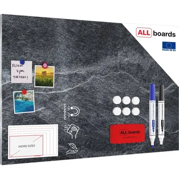 Obraz Kovový obraz tmavý kámen 90 x 60 ALLboards METAL MB96_00099